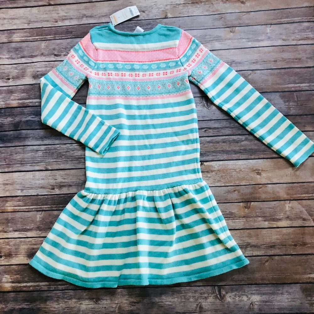 Vintage Gymboree blue & white knit dress ! Size 10 - Picture 6 of 6